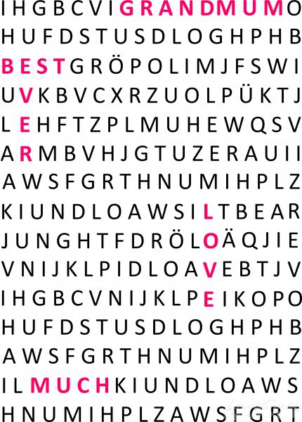 Muttertag Poster GRANDMUM