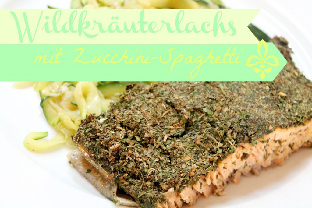 Wildlachs mit Zucchini-Spaghetti