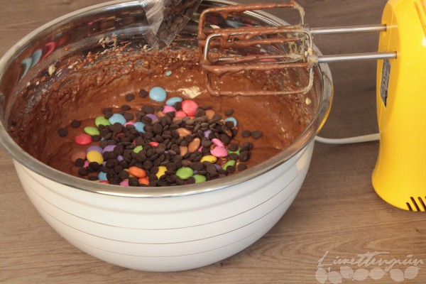 "versunkene" Smartie Cookies