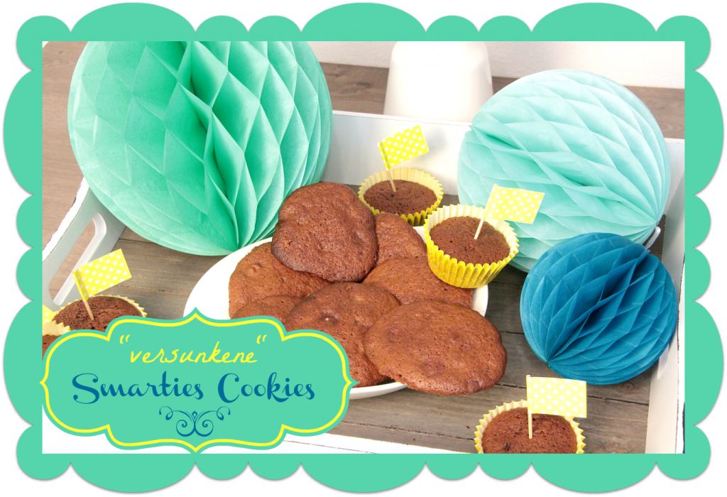 "versunkene" Smartie Cookies